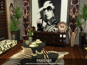 Sims 4 — PANTHER by dasie22 — PANTHER is an ethnic, contemporary dining room. Please, use code bb.moveobjects on before