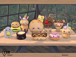 Sims 4 — Himari by soloriya — A set of decorative kawaii plush toys. Includes 10 objects, each item has 5 color