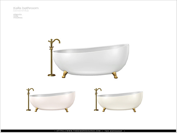 Sims 4 — Kalla bathroom - tub by Severinka_ — Tub From the set 'Kalla bathroom' Build / Buy category: Plunbing / Tubs 3