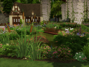 Sims 4 — Le Refuge no CC by sgK452 — A little corner of Paradise, with dog and / or cat, for a couple, no washing