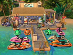 Sims 4 — Rent a Jetski // Shop // No CC  by Flubs79 — here is a Jetski Shop for your Sims it also can be used as a Cafe