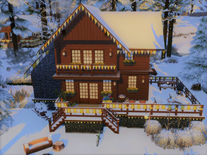Sims 4 — Le Chalet II no cc by sgK452 — In the Holidays in the French Hautes Alpes series I present to you another chalet