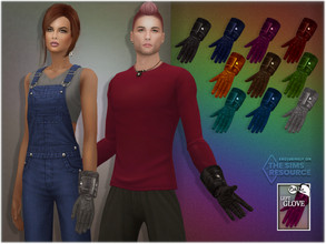 Sims 4 — Leather Left Glove by BAkalia — Hello :) Here is the leather left glove in 10 colors. You don't even know how