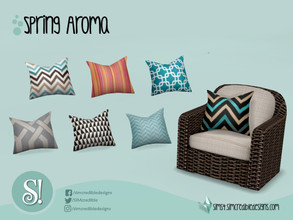 Sims 4 — Spring Aroma Cushion Left by SIMcredible! — by SIMcredibledesigns.com available at TSR 8 colors variations