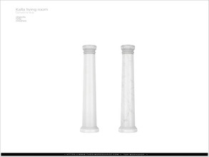 Sims 4 — Kalla living - decorative column SW by Severinka_ — Decorative column (SHORT WALLS) From the set 'Kalla