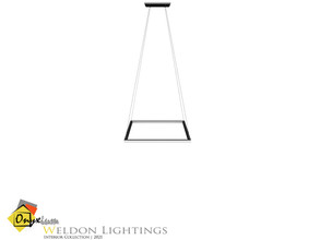 Sims 4 — Weldon Square Ceiling Lamp Medium by Onyxium — Onyxium@TSR Design Workshop Lighting Collection | Belong To The