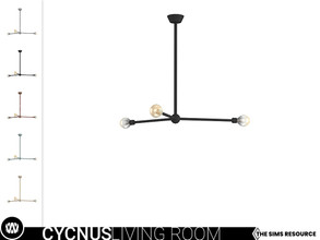 Sims 4 — Cycnus Ceiling Lamp by wondymoon — - Cycnus Living Room - Ceiling Lamp - Wondymoon|TSR - Creations'2021
