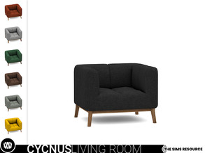 Sims 4 — Cycnus Living Chair by wondymoon — - Cycnus Living Room - Living Chair - Wondymoon|TSR - Creations'2021