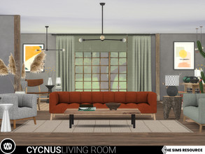 Sims 4 — Cycnus Living Room by wondymoon — Wabi-sabi inspired and natural textured living room; Cycnus! Have fun! - Set