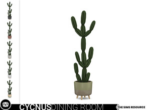 Sims 4 — Cycnus Cactus Plant by wondymoon — - Cycnus Dining Room - Cactus Plant - Wondymoon|TSR - Creations'2021