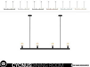 Sims 4 — Cycnus Ceiling Light by wondymoon — - Cycnus Dining Room - Ceiling Light - Wondymoon|TSR - Creations'2021