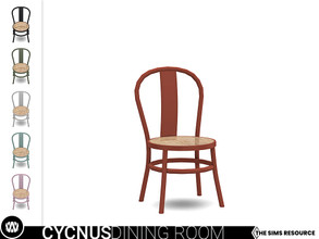 Sims 4 — Cycnus Dining Chair by wondymoon — - Cycnus Dining Room - Dining Chair - Wondymoon|TSR - Creations'2021