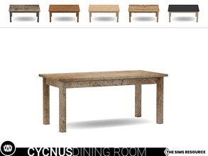 Sims 4 — Cycnus Dining Table by wondymoon — - Cycnus Dining Room - Dining Table - Wondymoon|TSR - Creations'2021