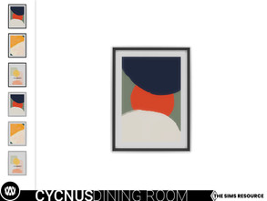 Sims 4 — Cycnus Painting by wondymoon — - Cycnus Dining Room - Painting - Wondymoon|TSR - Creations'2021