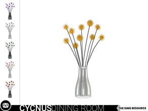 Sims 4 — Cycnus Tabletop Plant by wondymoon — - Cycnus Dining Room - Tabletop Plant - Wondymoon|TSR - Creations'2021