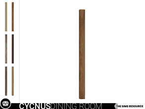 Sims 4 — Cycnus Wooden Column by wondymoon — - Cycnus Dining Room - Wooden Column - Wondymoon|TSR - Creations'2021