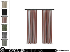 Sims 4 — Cycnus Curtains [2 Tiles] by wondymoon — - Cycnus Curtains - Curtains [2 Tiles] - Wondymoon|TSR - Creations'2021