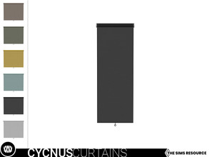 Sims 4 — Cycnus Roller Blind [1 Tile - Long] by wondymoon — - Cycnus Curtains - Roller Blind [1 Tile - Long] -