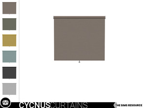 Sims 4 — Cycnus Roller Blind [2 Tiles - Medium] by wondymoon — - Cycnus Curtains - Roller Blind [2 Tiles - Medium] -