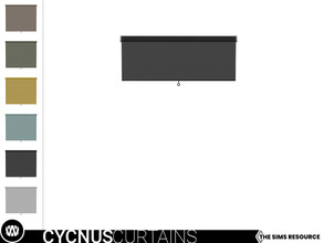 Sims 4 — Cycnus Roller Blind [2 Tiles - Short] by wondymoon — - Cycnus Curtains - Roller Blind [2 Tiles - Short] -