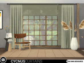 Sims 4 — Cycnus Curtains by wondymoon — Semitransparent pastel colored roller blinds and patterned background curtains in