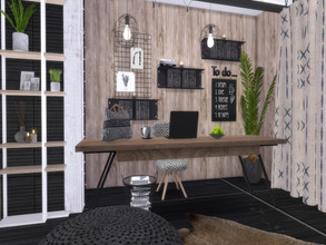 Sims 4 — Gianna Office by Suzz86 — Gianna is a fully furnished and decorated office. Size: 5x5 Value: $ 10,300 Short