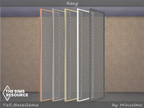 Sims 4 — Rang Glass Divider Tall by Mincsims — for medium wall Basegame Compatible. 5 swatches