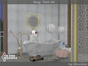 Sims 4 — Rang Part 02 by Mincsims — Part.01 consists of 9 objects. -4 Ceiling Lamps -1 Wall Lamp -1 Mirror -2 Dividers