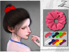 Sims 4 —  Candy colored Hair ring by _zy — New mesh 10 colors All lods HQ compatible hope you will like it~