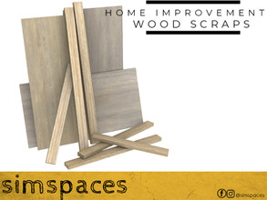 Sims 4 — Home Improvement - wood scraps by simspaces — Part of the Home Improvement set: a group of leftover wood pieces