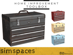 Sims 4 — Home Improvement - toolbox by simspaces — Part of the Home Improvement set: the most important part of your DIY