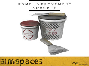 Sims 4 — Home Improvement - spackle by simspaces — Part of the Home Improvement set: fill those holes, patch those