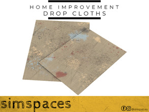 Sims 4 — Home Improvement - dropcloths by simspaces — Part of the Home Improvement set: protect those floors! These