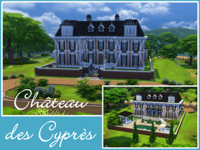 Sims 4 — Chateau des Cypres (no CC) by Youlie25 — Sul Sul, Here a beautiful manor full of love. Love is in every room of