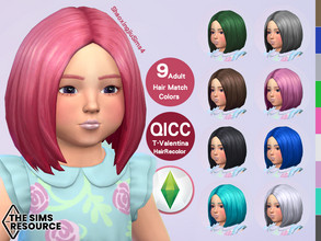Sims 4 — Toddler Valentina 9 Hair Recolor by jeisse197 — Mesh is NOT includ, please read required and dowload mesh first