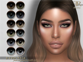 Sims 4 — FRS Eyes N154 by FashionRoyaltySims — Standalone Custom thumbnail All ages and genders 12 color options HQ