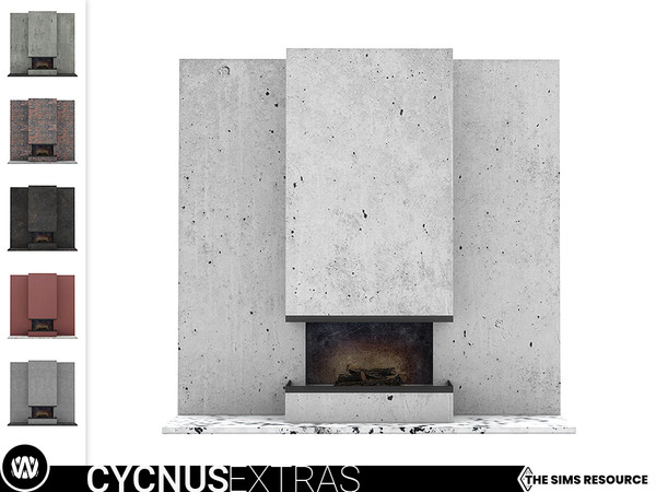 Sims 4 — Cycnus Fireplace by wondymoon — - Cycnus Extras - Fireplace - Wondymoon|TSR - Creations'2021