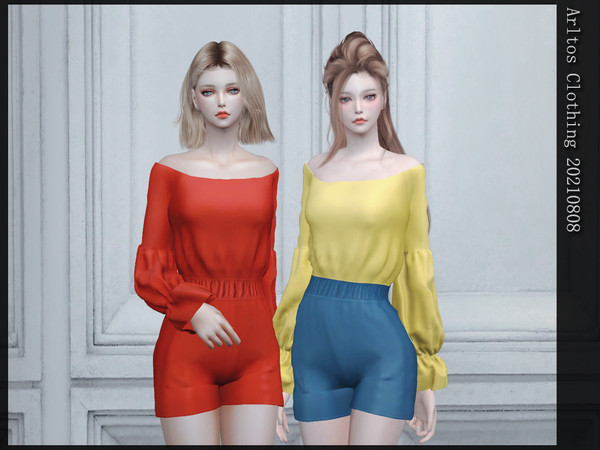 Sims 4 — Arltos Clothing 20210808 by Arltos — 23 colors. HQ compatible
