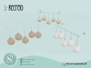 Sims 4 — Recreio Sphere lamps by SIMcredible! — by SIMcredibledesigns.com available at TSR 3 colors + variations
