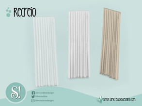 Sims 4 — Recreio Curtain by SIMcredible! — by SIMcredibledesigns.com available at TSR 3 colors variations
