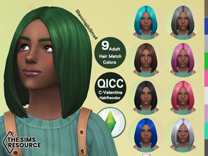 Sims 4 — Child Valentina 9 Hair Recolor by jeisse197 — Mesh is NOT includ, please read required and dowload mesh first