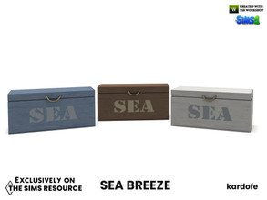 Sims 4 — Sea breeze_Trunk by kardofe — Wooden trust with the word SEA, as decoration, in three colour options