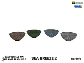 Sims 4 — Sea breeze_Bowl by kardofe — Decorated bowl, in four colour options
