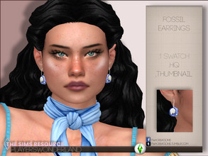 Sims 4 — Fossil Earrings by PlayersWonderland — Here have the special and stylish fossil earrings inspired by the Animal