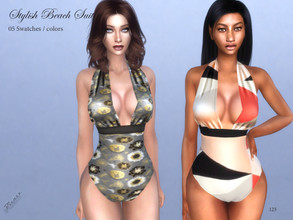 Sims 4 — Stylish Beach Suit by pizazz — Stylish Beach Suit for your sims 4 game. image above was taken in game so that