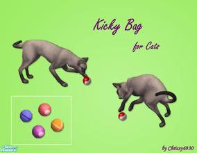 Sims 2 — Kicky Bag for Cats by chrissy6930 — Kicky bag for cats. Works like the mouse toy from Pets.