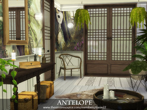 Sims 4 — ANTELOPE by dasie22 — ANTELOPE is a stylish hallway. Please, use code bb.moveobjects on before you place the