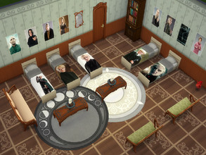 Sims 4 — Third Set Harry Potter by julimo2 — This set includes : - 5 Lits Draco Malfoy - 6 Lits Voldemort's Army - 8