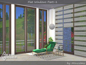 Sims 4 — Flat Windows part.1 by Mincsims — I wanted to make the windows that match with flat house and apartment. Windows