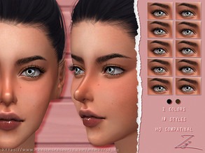 Sims 4 — 3D Eyelashes _zy by _zy — 3D eyelashes 2 colors(black&brown) 10 styles HQ compatible